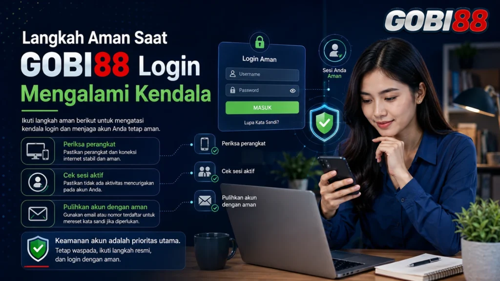 Langkah aman mengatasi kendala GOBI88 login pada perangkat pribadi