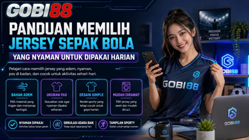 Jersey sepak bola nyaman untuk dipakai harian dari GOBI88