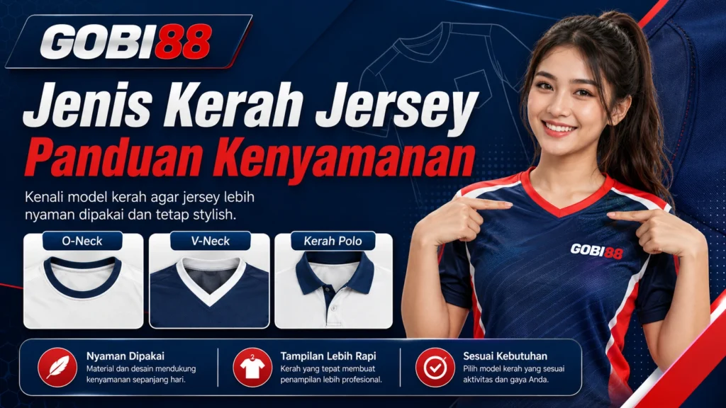 Jenis kerah jersey GOBI88 untuk kenyamanan harian