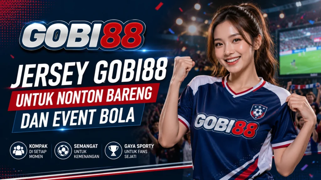 Jersey GOBI88 nyaman untuk nonton bareng dan event bola