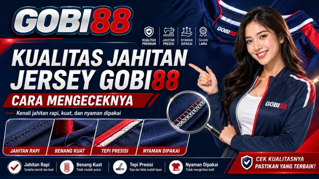 Cara mengecek kualitas jahitan jersey GOBI88