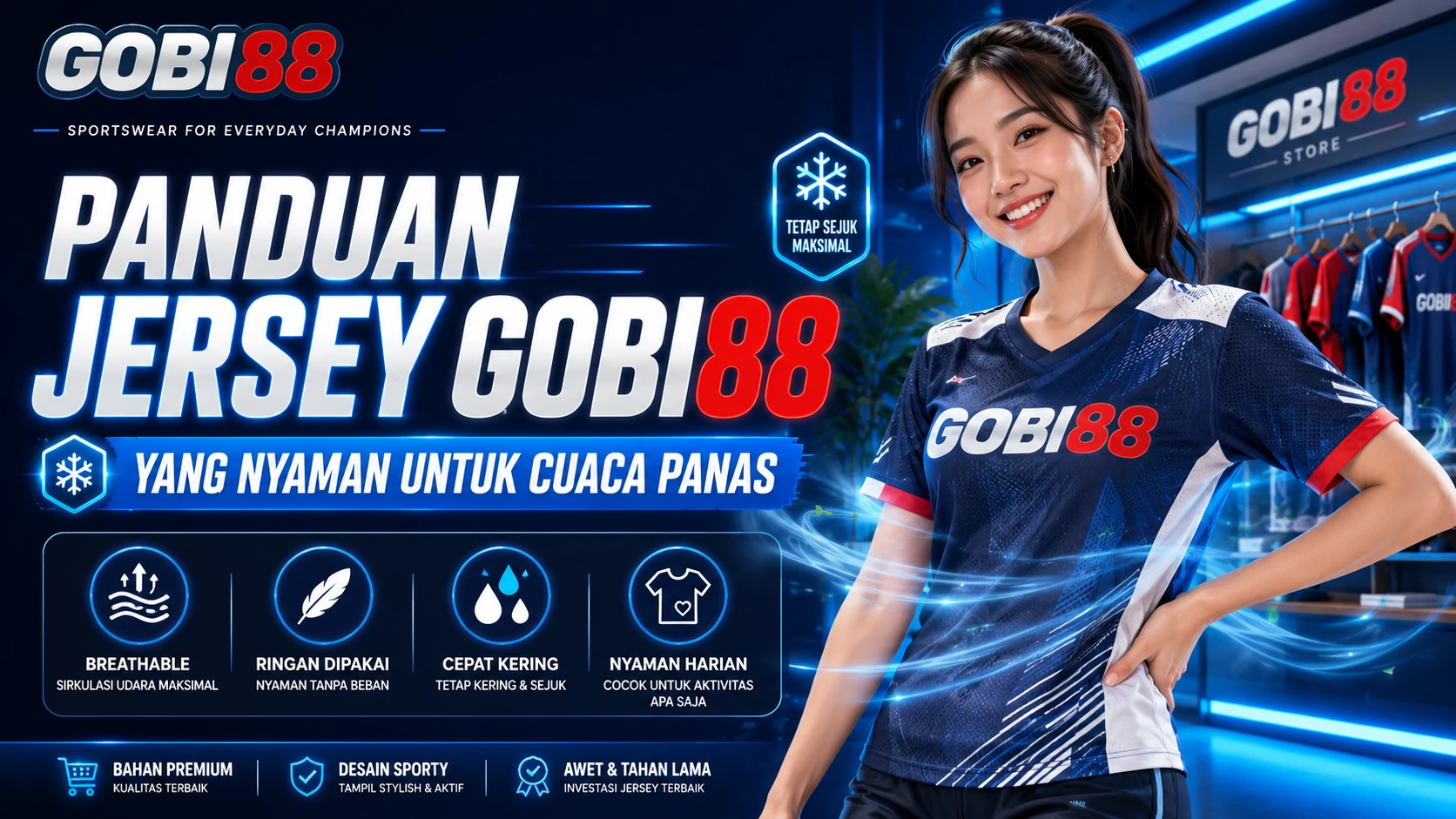 Panduan Jersey GOBI88 Nyaman untuk Cuaca Panas Panduan jersey GOBI88 nyaman untuk cuaca panas