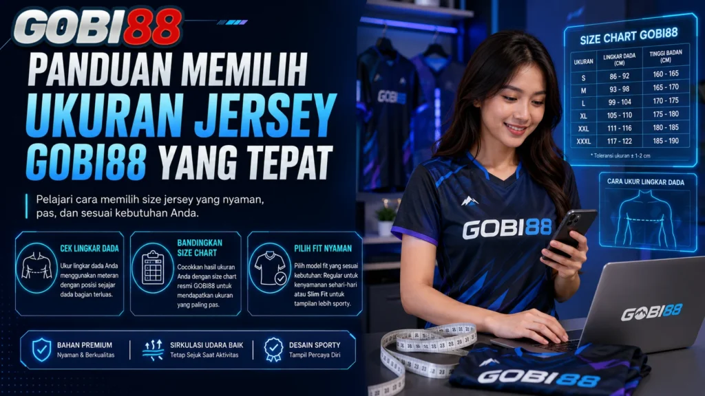 Panduan memilih ukuran jersey GOBI88 yang tepat
