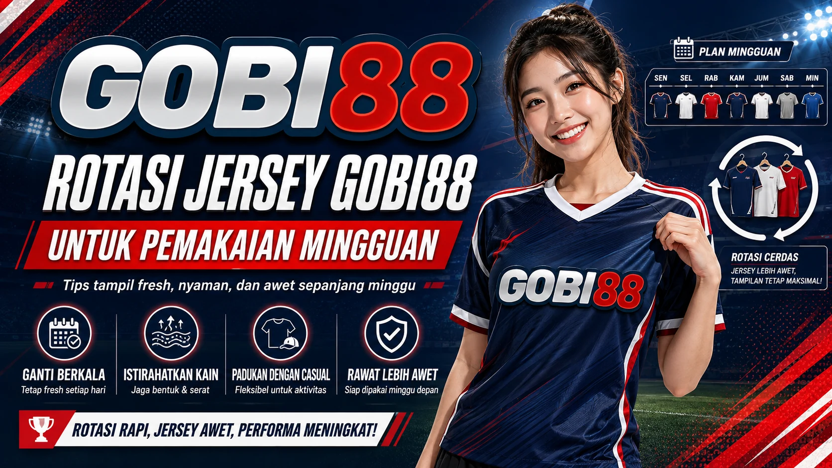 Panduan rotasi jersey mingguan GOBI88