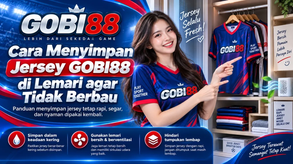 Cara menyimpan jersey GOBI88 di lemari agar tidak berbau dan tetap rapi