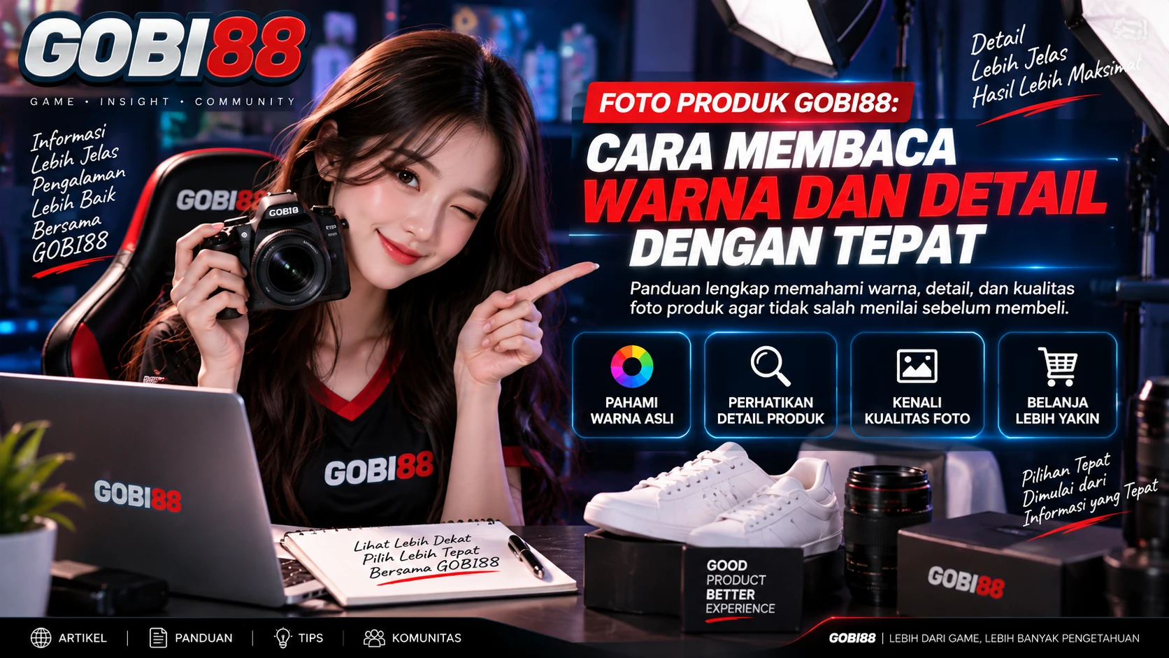 Foto produk GOBI88 untuk membaca warna dan detail dengan tepat