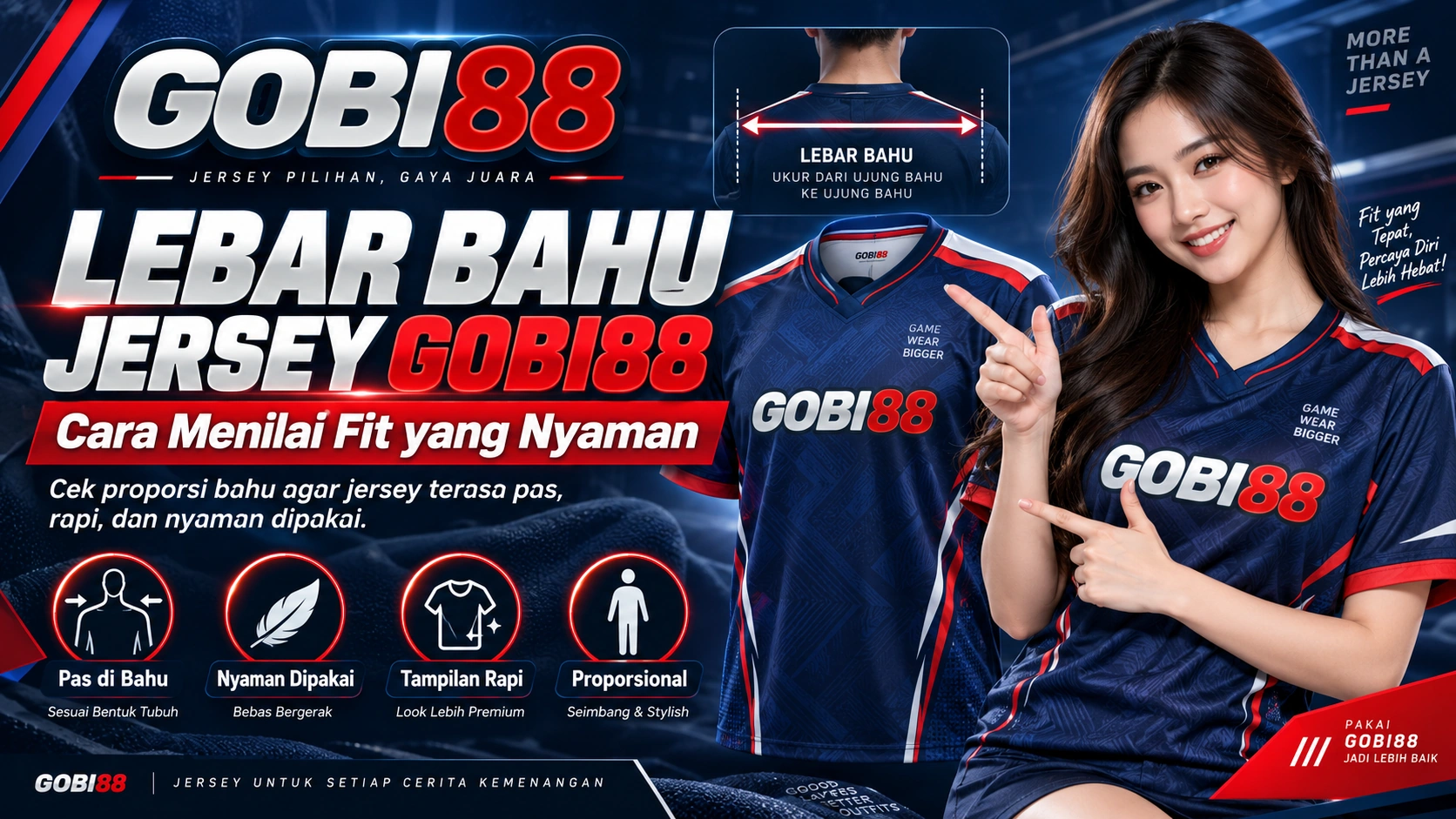 Lebar Bahu Jersey GOBI88: Cara Menilai Fit yang Nyaman
