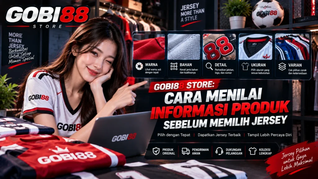 GOBI88 STORE untuk menilai informasi produk sebelum memilih jersey