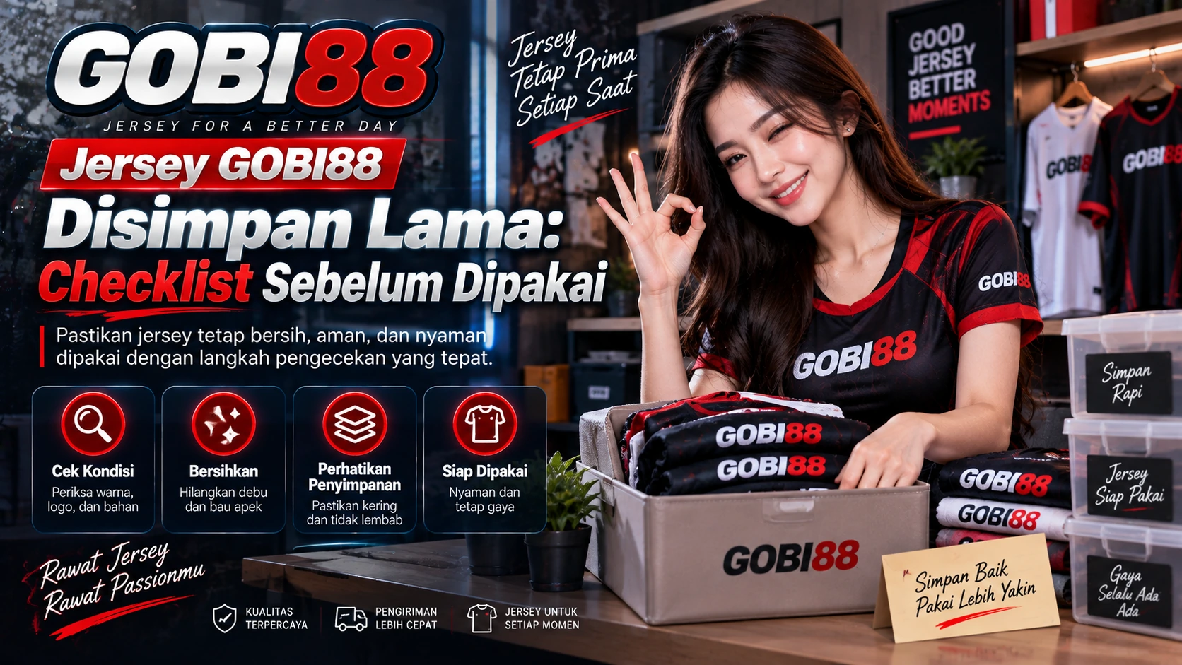 Jersey GOBI88 Disimpan Lama: Checklist Sebelum Dipakai