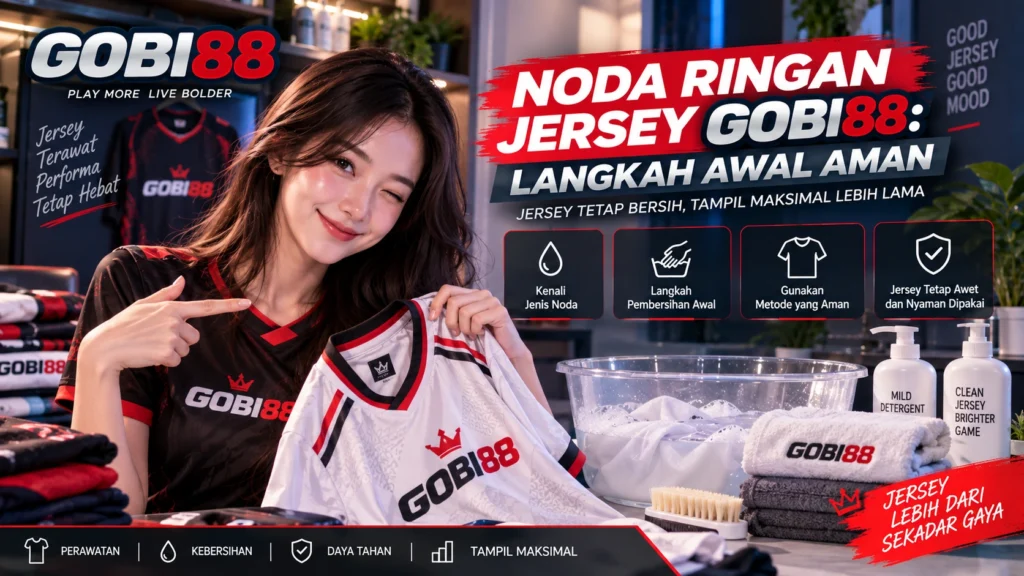 Noda ringan jersey GOBI88 dan langkah awal aman sebelum proses pencucian